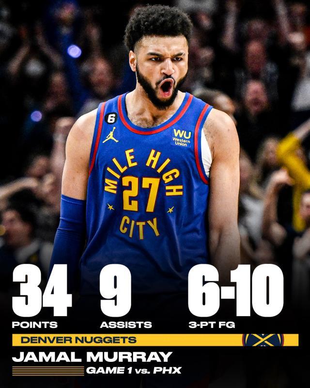 九游-34+9力压杜兰特布克 谁还在怀疑季后赛穆雷？